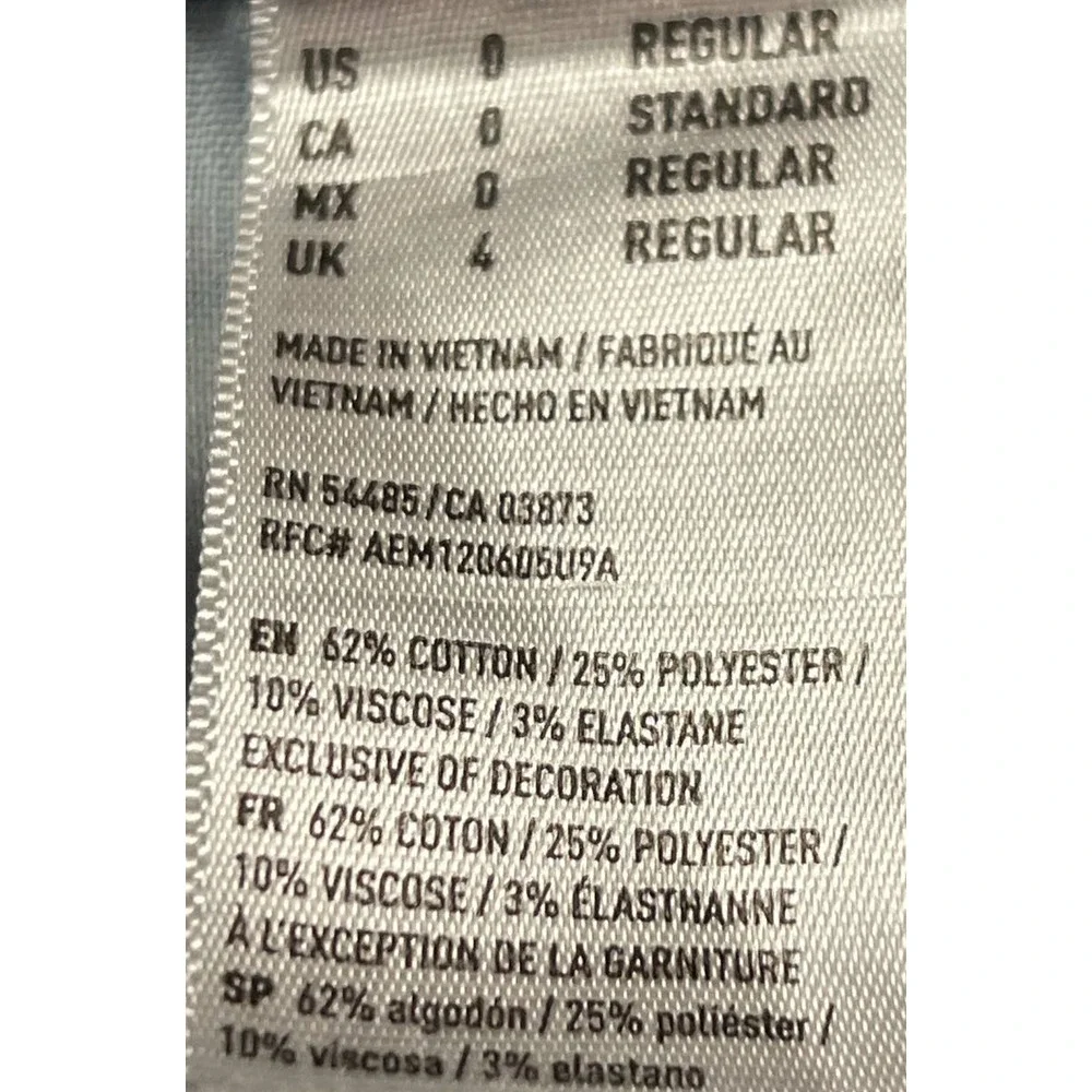 American Eagle Outfitters Super Super Stretch X Super Hi-Rise Jegging Size 0‎